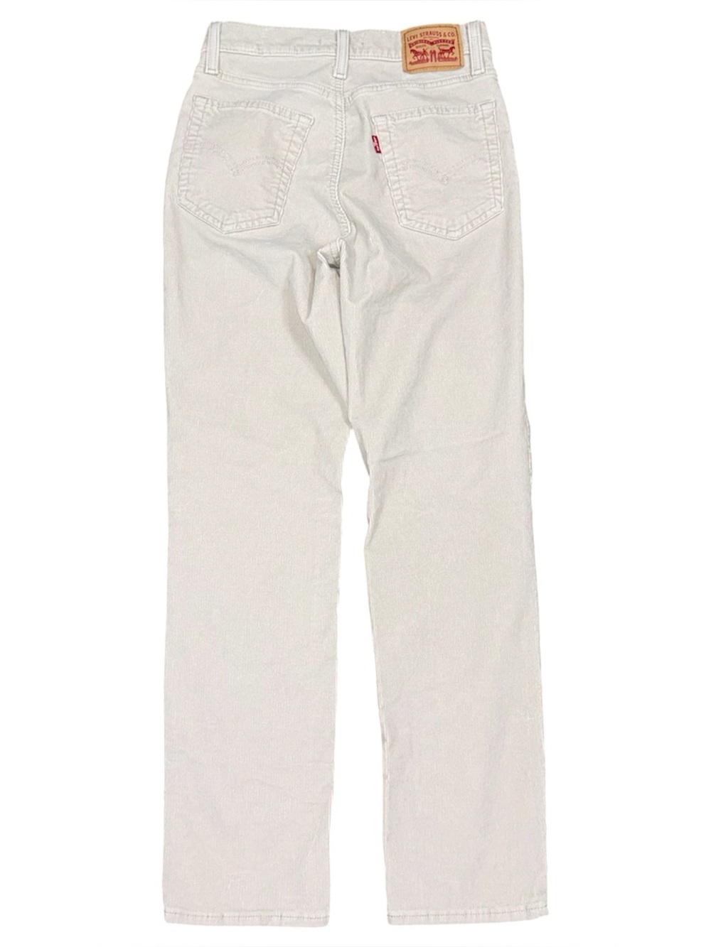 Levi’s 724 High Rise Straight Jeans NWOT Gray Corduroy Stretch Pants Sz 26x28